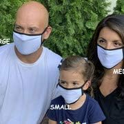 3dRose Face Mask Large, Bright Eye Heart I Love Tacos