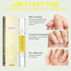 Rejuvenation Nail Growth Oil with Nail File ,Instant Nail Strength & Repair ,Nail Growth Oil Rejuvenation for Brittle, Peeling, Breaking, Thin Nails(3PCS Single)
