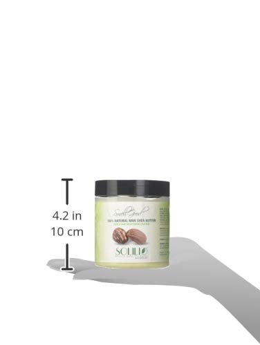 Pure Unrefined Shea Butter, totally natural and organic, ivory color, packed in 16 oz Jar, 1 Unit