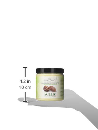 Pure Unrefined Shea Butter, totally natural and organic, ivory color, packed in 16 oz Jar, 2 Units