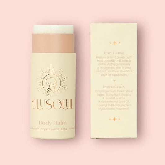 Shea Butter Body Balm with Hyaluronic Acid | Rich Moisturizing Stick for Dry Skin | Hydrating & Softening