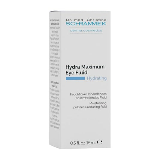 Hydra Maximum Eye Fluid (0.5 fl oz) - Reduces Fine Lines, Wrinkles & Dark Circles – Under Eye Treatment - Hyaluronic Acid - Eye Care - Dr. Schrammek