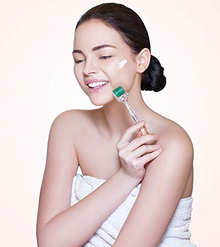 Derma Roller Stainless Steel - Microderma Roller - Microneedle Roller with Case-Personal Use Microneedling Roller -192 Micro Needle Dermal Roller