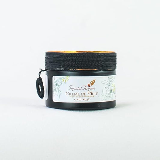 Crème de Nuit - Tigontaf Argan Night Cream - Before Sleep Face Skin Care cream - Moroccan Argan & Shea Butter – Intense Night Repair Moisturizer – Deep Nourishment While You Sleep - 50g /1.7oz