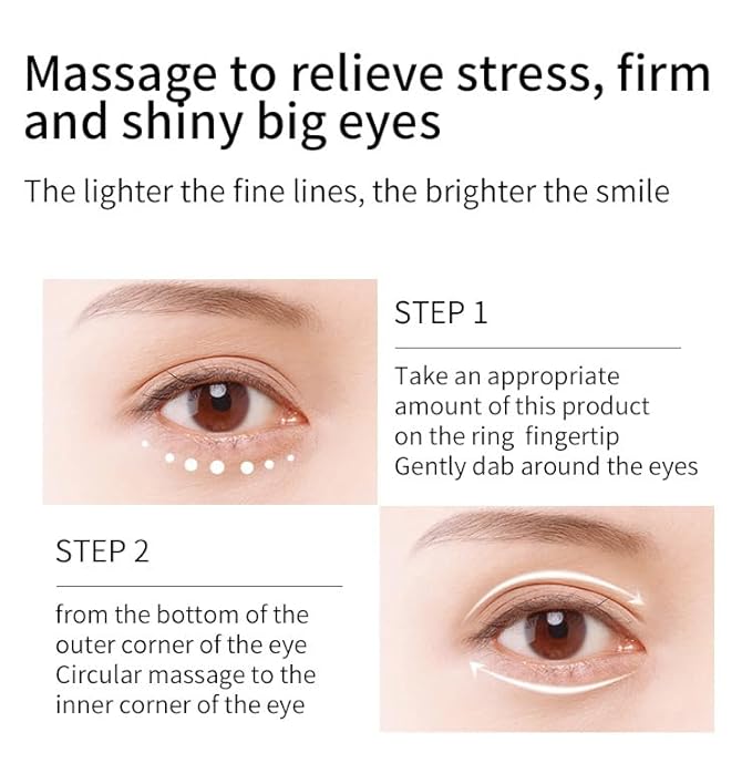 2 Pcs Retinol Eye Cream Stick,Moisturizing Eye Cream Stick for Fine Lines, Wrinkles, Dark Circles and Puffy Eyes,Eye Treatment Cream,0.21 FL OZ Each