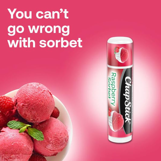 ChapStick Bulk Lip Balm Raspberry Sorbet, Lip Care Tubes, 0.15 oz, 144 ct case