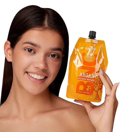 Karseell Hair Treatment Conditioner, 16.9 Fl Oz (500ml) - Deep Repairing with Argan Oil & Keratin for Dry, Damaged, Curly, Bleached Hair