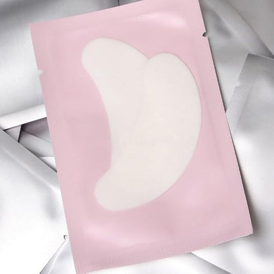 AHIER Eyepads Eyelash Extensions Lint Free, Eye Pads for Lash Extensions, Hydrogel Eye Patch DIY False Eyelash Lash Extension Makeup Eye Gel Pad (Pink 250P)