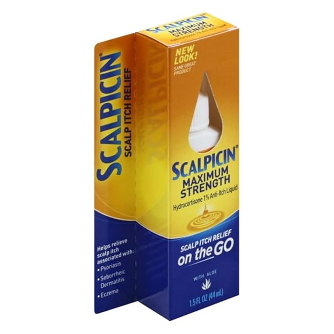 Scalpicin Max Strength Scalp Itch Treatment, 1.5 Ounce (Pack of 4)