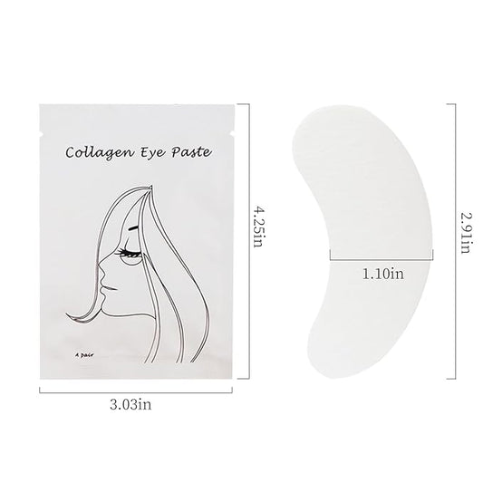 100 Pair Lint Free Hydrogel Eye Gel Patch Makeup Lash Lift Tools Under Eye Patch Pads for Eyelash Extension