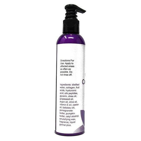 Diva Stuff Ultimate Crepey Skin Body & Face Cream with Hyaluronic Acid, Argan Oil, Silk Peptides and more for Dry & Damaged Skin, 8oz - Toasted Marshmallow Scent (Made in the USA)