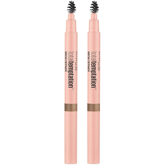 Maybelline Total Temptation Eyebrow Definer Pencil, Blonde, 2 Count
