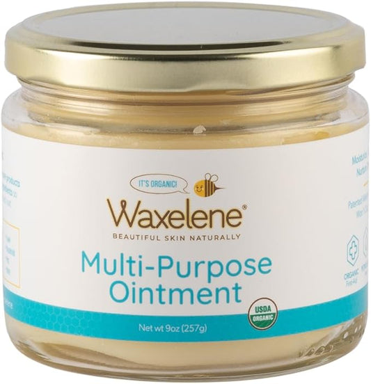 Waxelene Multi-Purpose Ointment, Organic, Large Jar & Detoxifying Mud-Mask