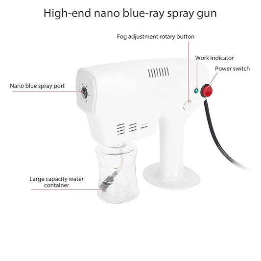 Nano Sprayer, Multifunctional Nano Steam Gun, Steamer Gun for Hair, Hair Coloring Dyeing Steamer Humidifer Hair Care Tool Us Plug