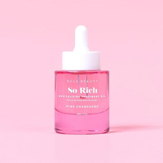 NCLA - So Rich Revitalizing Treatment Oil | Nutrient-Rich, Hydrating, Calming, Moisturizing | Multi-Purpose, Safe for Daily Use | Cruelty-Free, Vegan (Pink Champagne) 30 mL / 1 fl oz