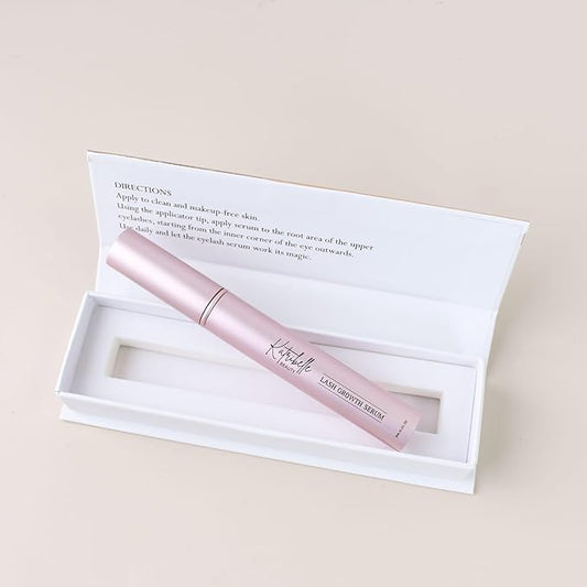 Eyelash Growth Serum: Eyelash Serum To Grow Lashes - Boost Growth Regrowth For Longer, Thicker, Fuller-Looking Lashes - 100% Vegan Formula With Biotin & Peptides 3ML