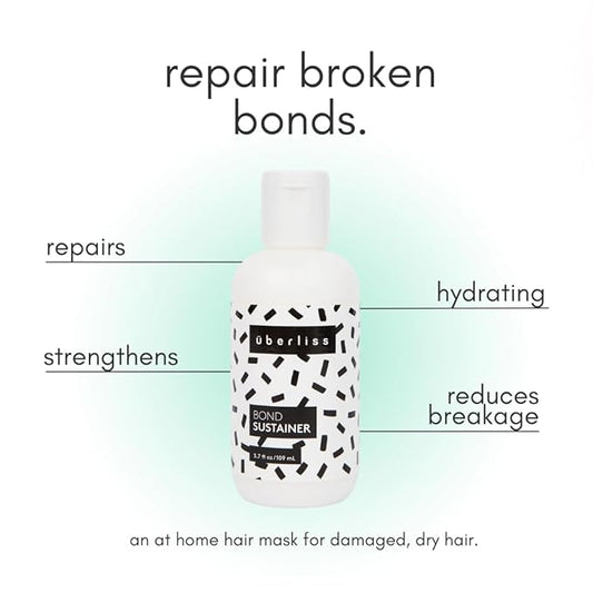 Bond Repair Conditioner - 3.7 oz - Hair Mask For Damaged Hair - Patented Formula - Instant Results and Improvement