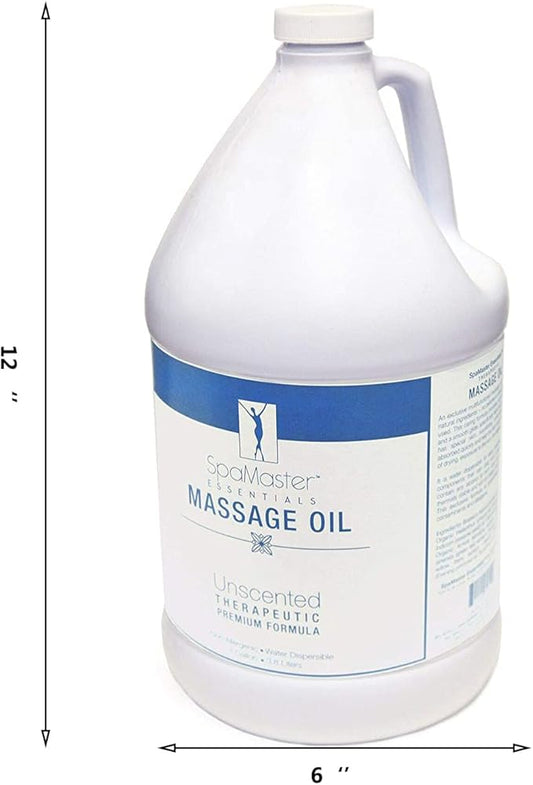 Master Massage SpaMaster Essentials Unscented Massage Oil, 1 Gal (152 Fl Oz (Pack of 2))