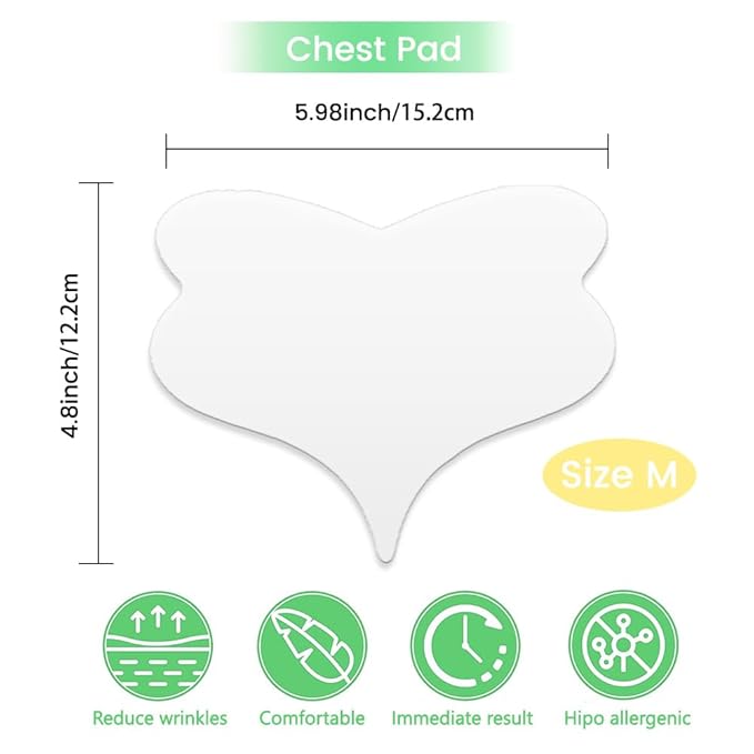 evpct 1Pcs Silicone Chest Smoothing Wrinkle Pads Reusable, Silicone Anti Chest Wrinkle Patches Reusable for Chest Wrinkles Overnight, Décolleté Chest Wrinkle Pillow Pads for Smoother, Size M-Butterfly