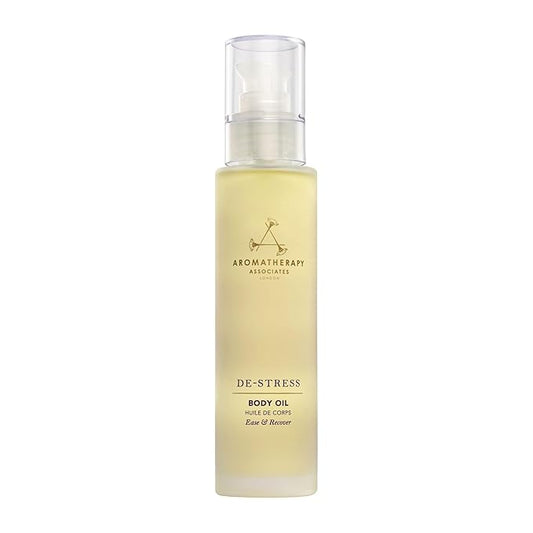 Aromatherapy Associates De-Stress Body Oil Made with Ginger and Rosemary Essential Oils and Arnica Flower Extract (3.4 fl oz)