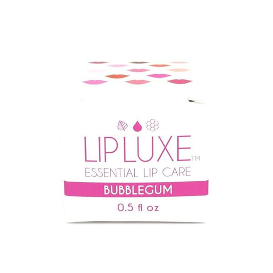 LipLuxe Bubblegum Lip Balm, 0.5 fl oz. — Moisturizing Lip Care for Dry Cracked Lips. Made with Honey, Vitamin E, Coconut Oil, Bubblegum Pink