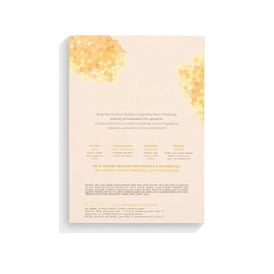Karuna Skin - Clarifying+ Sheet Masks for Clear Skin, Moisturizing & Hydrating Face Masks Skincare, Sheet Mask with Honey, Salicylic Acid & Burdock Root, 1 Face Mask Sheets per Pack