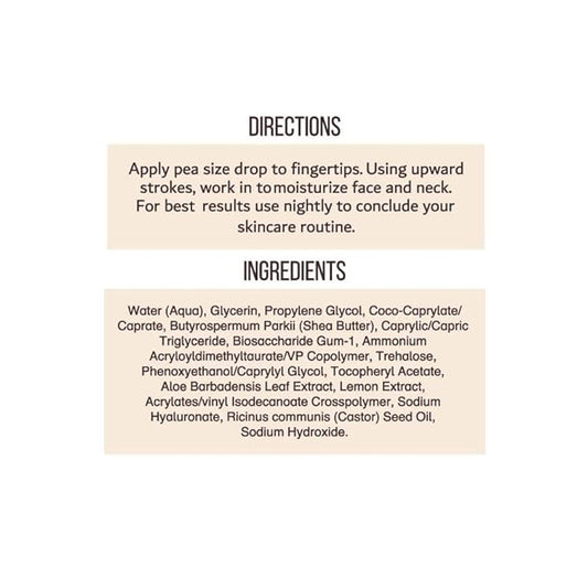 Urban Hydration Nourish and Rehydrate Castor and Shea Night Cream | Helps with Acne, Detoxes, Refreshes and Smooths Skin Overnight, Anti-Aging Benefits For All Skin Types | 2 Fl Ounces