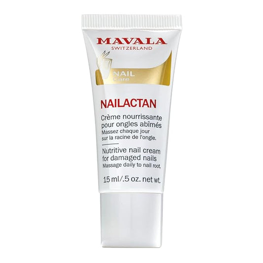 Mavala Nutritive Nail Cream Nailactan for Damaged Nails | Nail Care with Restorative Ingredients for Longer, Healthier Nails | Nail Strengthener + Hardener | 0.5 oz