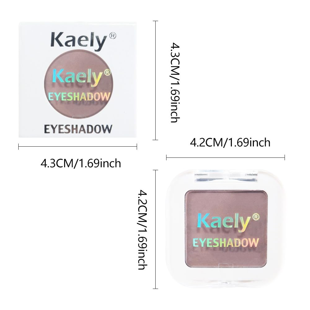 Matte Single Eye Shadow Palette Makeup, Matte Mauve Taupe Monochrome Eyeshadow For Old Women, Mini Single Pressed Pigmented Waterproof Sombras Para Ojos,Vegan, Talc, Paraben&Cruelty Free, 05