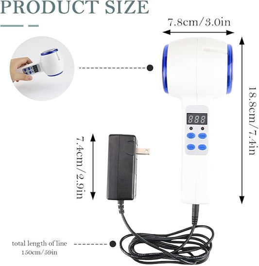 Hot and Cold Face Massager, Double Heads Hammer Vibration Massage Instrument, SPA Anti-Wrinkle Skin Tighten Lifting Massage Machine
