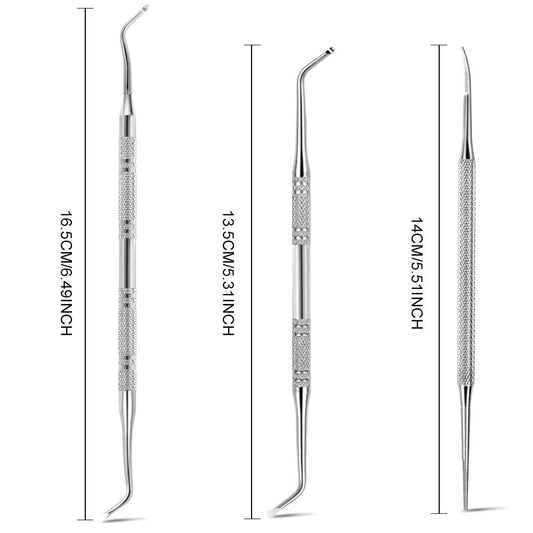 Teenitor Pedicure Tools for Feet, Toenail File and Lifters, Upgraded Professional Surgical Safe Ingrown Toenail Treatment Ingrown Toenail Removal Kit Ingrown Toenail Tool