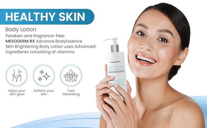 Advanced Skin Hydrating Brightening Body Essence, Niacinamide, Kojic Acid, Vitamin C, Hyaluronic Acid, Alpha Hydroxy Acids - Enhance, Smooth, Reduce Dark Spots, Uneven Skin Tone, 150ml.