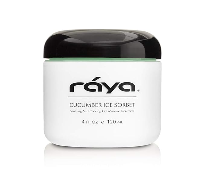 Raya Cucumber Ice Sorbet Masque (608) | Cooling Facial Gel Mask & Soothing Cucumber Extract, for Hydrating, Calming, Revitalizing & Refreshing All Skin Types, Great for Post-Sun Treatment - 120 ml