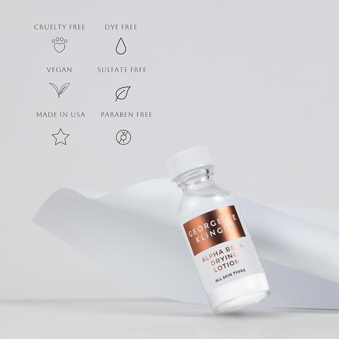 Georgette Klinger Alpha Beta Drying Lotion Powerful, fast acting spot treatment dries up and reduces acne blemishes overnight