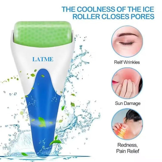 Ice Roller for Face Eyes,Womens Gifts,Face Massager Roller Puffiness Migraine Pain Relief and Minor Injury (Green)
