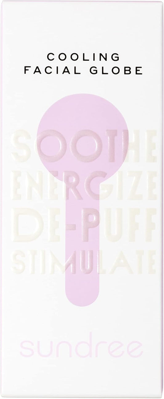sundree Cooling Facial Globe | Freezer Safe Facial Massaging Ice Globe, Hand-Blown Glass