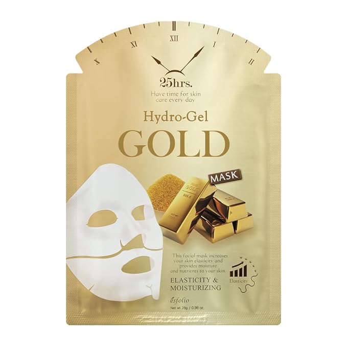esfolio 24K Gold Infused Hydrogel Face Mask (Pack of 8)