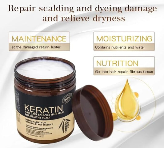 BY SKYMIKU Hair Treatment Deep Repair Conditioning Argan Oil Collagen Hair Mask Essence for Dry Damaged Hair Treatment and Mask, for Dry & Damaged (1000 ml)