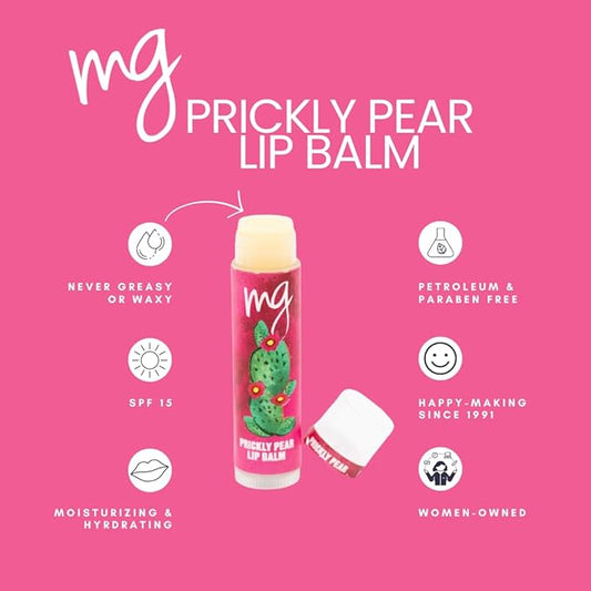 Mad Gab's MG Signature Prickly Pear Lip Balms with SPF 15 (Pack of 3)