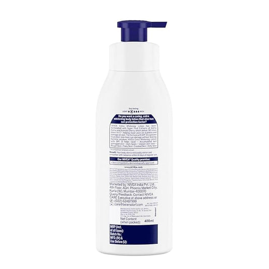 Nivea Body Lotion Natural Glow | Vitamin C SPF 15 | 400ml (13.52 Fl OZ)