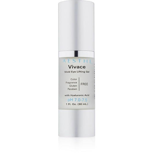Aesthe Vivace Eye Lifting Gel - Revitalize & Firm - Natural Botanical Ingredients - Morning Skincare - Cucumber Extract, Sea Kelp, Hyaluronic Acid & More - Suitable for All Skin Types- 1 fl oz