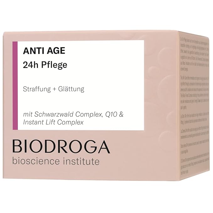 Biodroga Anti Aging 24h Face Cream 50ml - Firming Anti Wrinkle Face Care Day Cream Night Cream Vegan Bioscience Institute