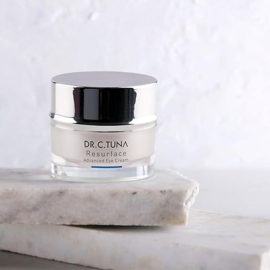 Farmasi Dr. C. Tuna Resurface Advanced Eye Cream, Natural and Organic Anti Aging, Wrinkles Eye Cream to Reduce Puffiness, Minimizes Under Eye Darkness, Brighter and Younger-Looking Eyes 0.5 oz/15 ml