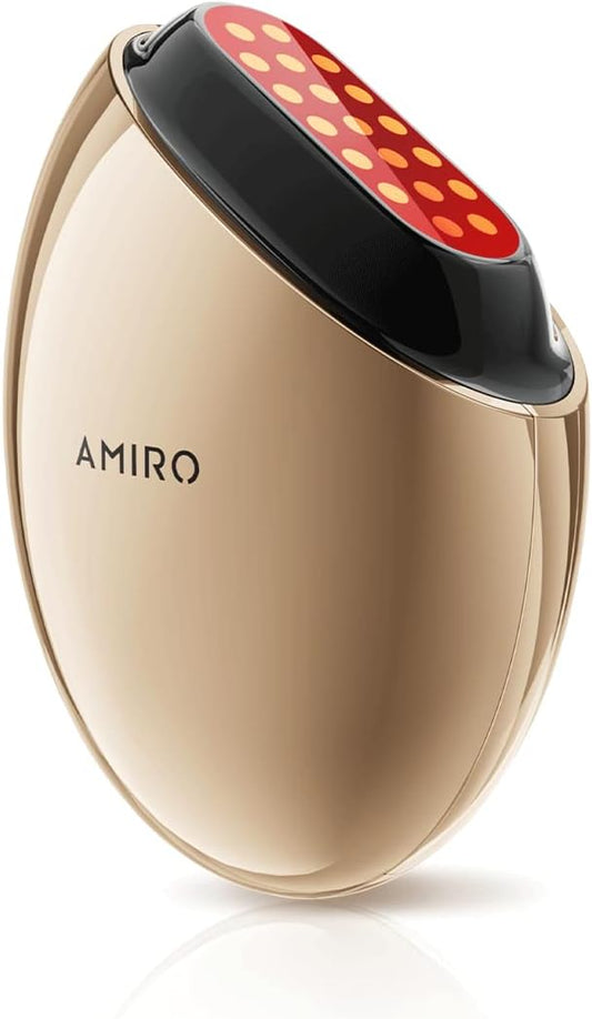 AMIRO S1 Skincare Facial Device, Stamp-Style Elasticity Boosting Tool Bundle with Preparation Gel 70ml