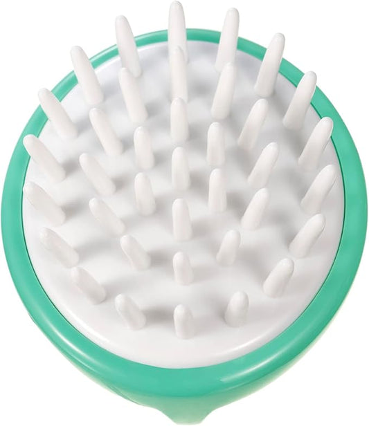 Shampoo Massager Brush, Scalp Massager and Exfoliator Features Soft Bristles to Aid in Dandruff Relief, Increase Circulation, and Stimulate Hair Growth for Healthy Looking Hair (Aqua)