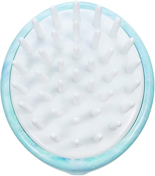 Shampoo Massager Brush, Scalp Massager and Exfoliator Features Soft Bristles to Aid in Dandruff Relief, Increase Circulation, Stimulate Hair Growth for Healthy Looking Hair (Blue Marble)