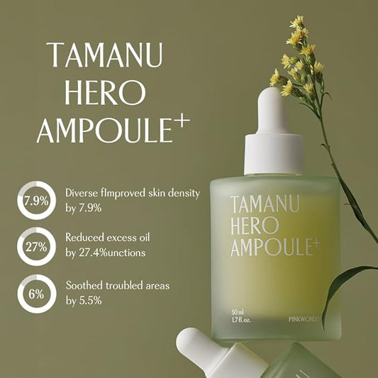 Tamanu Hero Ampoule⁺ 1.69oz (50ml), 50,000ppm Tamanu Oil for Soothing