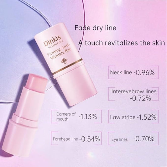 1 PC Tight and Fine Line Resistant Firming Collagen Bar Balm Stick, Hydrating Moisturizing smoothening Balm Stick for Face, Body and Hair, 3.5g / 0.19 OZ