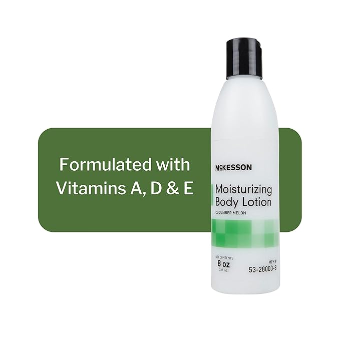 McKesson Moisturizing Body Lotion, Cucumber Melon Scent, 8 oz, 48 Count