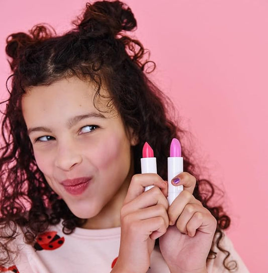 Miss Nella set of 3 Hypoallergenic children Lip Balms- HONEY BUNNY, SWEET CHEEKS & CUTIE PIE, Non Toxic Make Up for kids, perfect for those with sensitive skin.